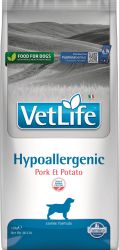 Vet Life Dog Hypoallergenic Pork & Potato  12 kg