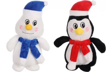 Flamingo χριστουγεννιάτικα λούτρινα παιχνίδια - χιονάνθρωπος/πιγκουίνος  1 db