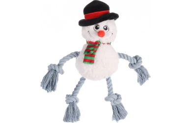 Flamingo χριστουγεννιάτικο λούτρινο παιχνίδι με μασητικό σχοινί για σκύλους hóember   1 db