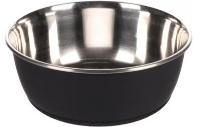 Flamingo Tobias μεταλλικό μπολ για σκύλους - μαύρο  1900 ml
