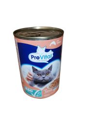 PreVital υγρή τροφή για ενήλικες γάτες - ASC σολομός σε ζελέ  415 g