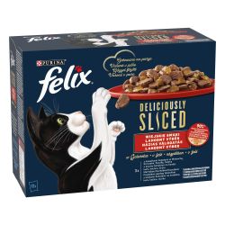 Felix Deliciously Sliced οικιακή επιλογή σε ζελέ 12 x  80 g