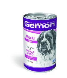 Gemon Maxi Adult κονσέρβα σκύλου - χοιρινό, ρύζι  1250 g