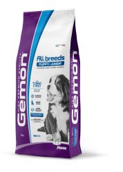 Gemon All Breeds Puppy & Junior ξηρά τροφή σκύλου - τόνος, ρύζι  15 kg