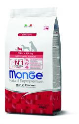 Monge Daily Line Mini Puppy & Junior ξηρά τροφή σκύλου - κοτόπουλο  3 kg