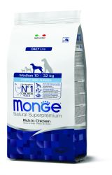 Monge Daily Line Medium Κουτάβι & Νεαρό ξηρά τροφή σκύλου - κοτόπουλο  3 kg