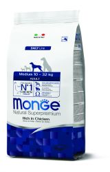 Monge Daily Line Medium Adult ξηρά τροφή σκύλου - κοτόπουλο  3 kg