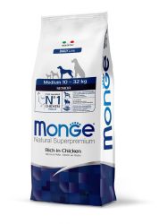 Monge Daily Line Medium Senior ξηρά τροφή - κοτόπουλο  12 kg