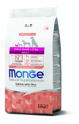 Monge Extra Small Adult Salmon with Rice  2.5 kg