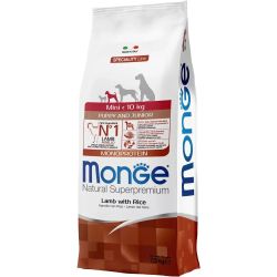 Monge Mini Puppy & Junior Lamb with Rice  7.5 kg