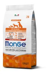 Monge All Breeds Puppy and Duck with Rice and Potatoes  2.5 kg