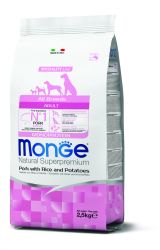 Monge Speciality Line All Breeds Adult Monoprotein - χοιρινό, ρύζι και πατάτα  2.5 kg