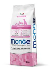 Monge Speciality Line All Breeds Adult Monoprotein - χοιρινό, ρύζι και πατάτα  12 kg