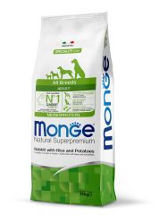 Monge Speciality Line All Breeds Adult Monoprotein - κουνέλι, ρύζι και πατάτα  12 kg