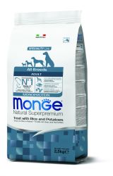 Monge All Breeds Adult Trout with Rice and Potatoes  2.5 kg