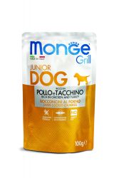 Monge Grill Dog Puppy & Junior - κοτόπουλο, γαλοπούλα  100 g