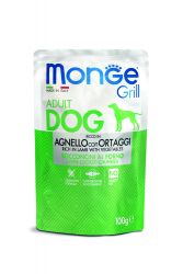 Monge Grill Dog Adult - αρνί, λαχανικά  100 g