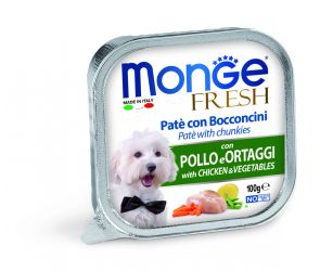 Monge Dog Fruit πατέ - κοτόπουλο, λαχανικά  100 g