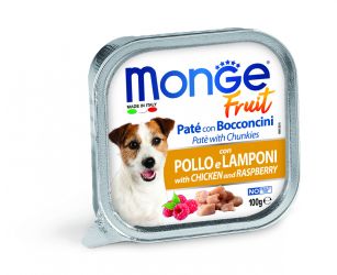 Monge Dog Fruit πατέ - κοτόπουλο, σμέουρα  100 g