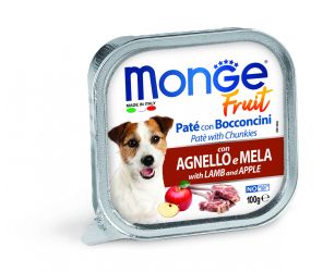 Monge Dog Fruit πατέ - αρνί, μήλο  100 g