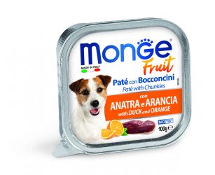 Monge Dog Fruit πατέ - πάπια, πορτοκάλι  100 g