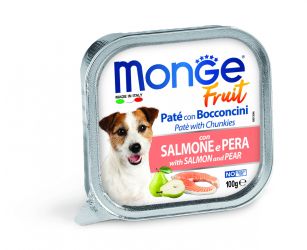 Monge Dog Fruit πατέ - σολομός, αχλάδι  100 g