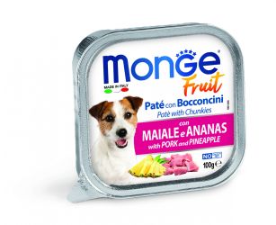 Monge Dog Fruit paté - χοιρινό, ανανάς  100 g