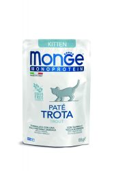 Monge Cat Monoprotein Paté Kitten - πέστροφα  85 g