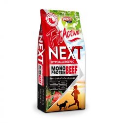 FitActive Next Hypoallergenic Monoprotein Beef - marhahús alapú szárazeledel vörösáfonyával kutyák számára  15 kg