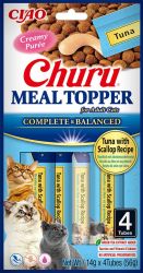 Inaba Cat Churu Meal Topper - τόνος-όστρακο 4 x  14 g