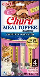 Inaba Cat Churu Meal Topper - τόνος-σολομός 4 x  14 g