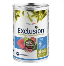 Exclusion Mediterraneo Monoprotein Tuna konzerv kutyák számára  400 g