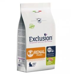 Exclusion Renal Phase I Pork & Pea and Rice száraz macskatáp  1.5 kg