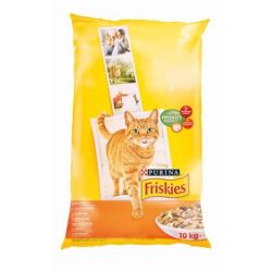 Friskies ξηρή τροφή γάτας - με κοτόπουλο και προσθήκη λαχανικών  10 kg