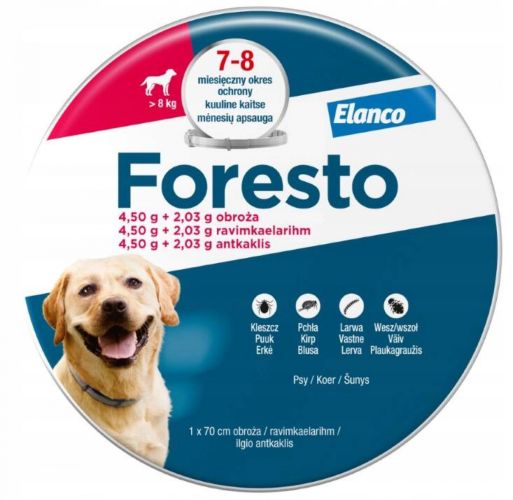 FORESTO ΠΕΡΙΛΑΙΜΙΟ ΣΚΥΛΟΥ >8 KG 1X  1 db