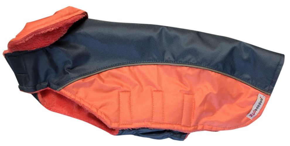 ZooBeeDoo ρούχο σκύλου Hawaii - σολομός/μπλε 26-os   1 db