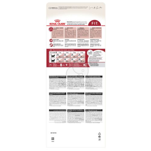 Royal Canin Fit - aktív felnőtt macska száraz táp  10+2 kg