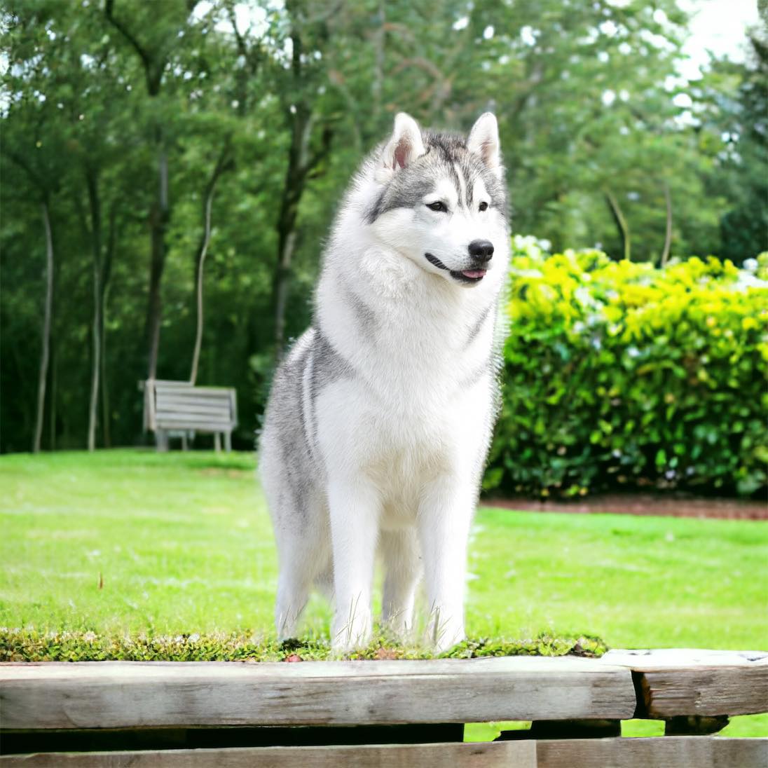 szibériai husky parkban